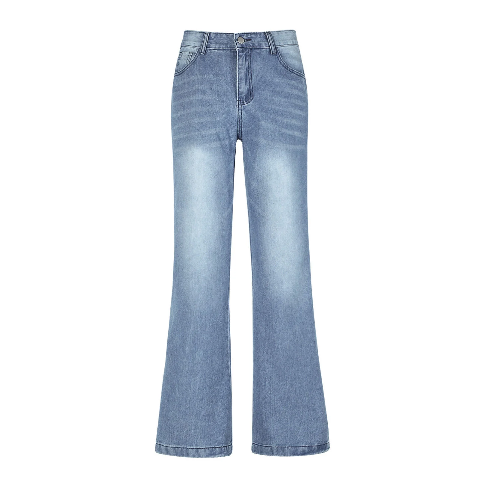 High-Waisted Wide-Leg Baggy Jeans - Image 2