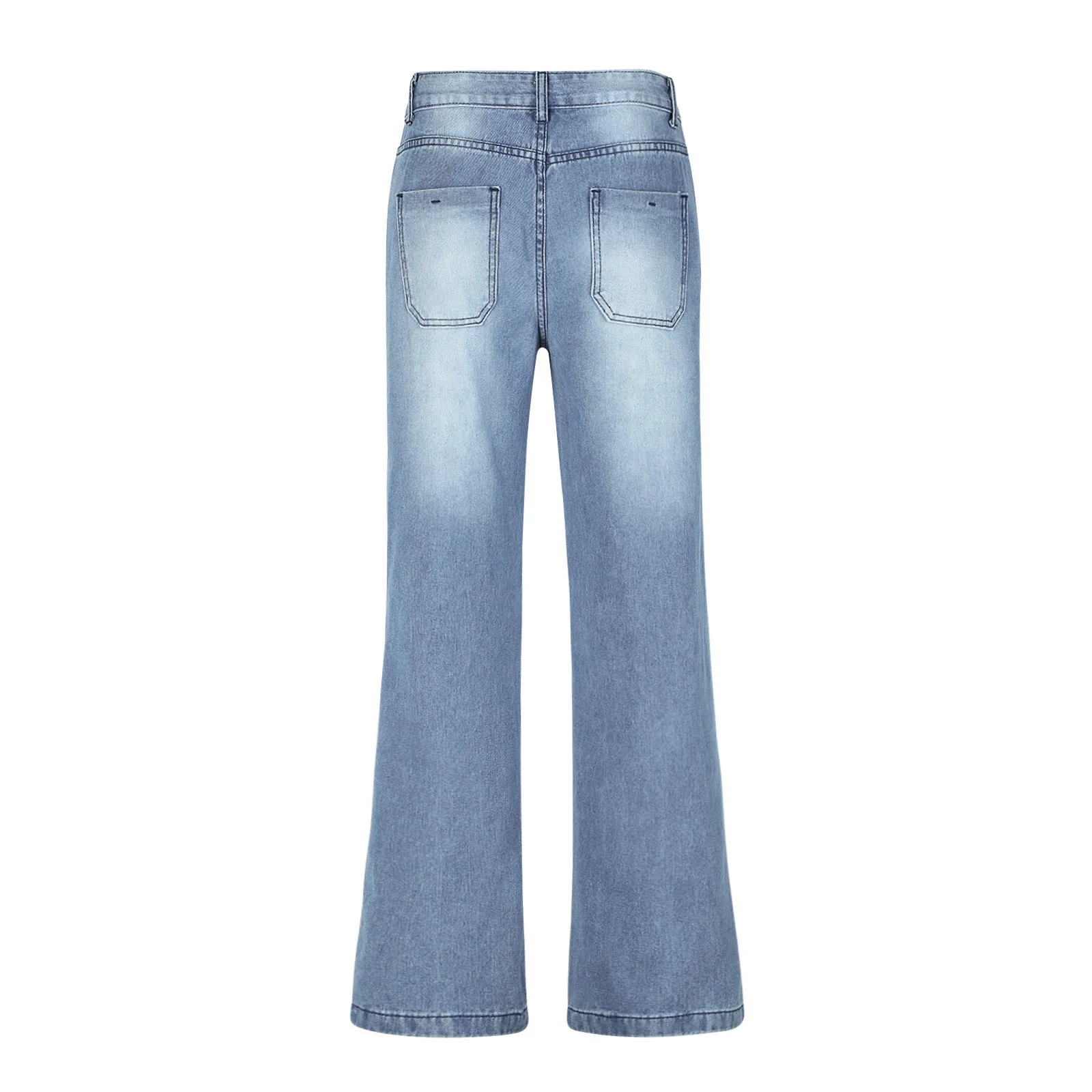 High-Waisted Wide-Leg Baggy Jeans - Image 3
